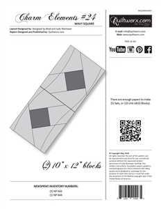 Charm Element #24 - Wavy Square