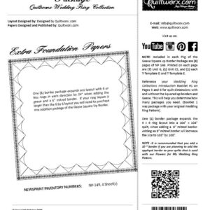Geese Square-up Border for Wedding Ring Collection