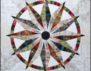Sundial Kit (Wall) - 68" x 68" in Tim Holtz fabric