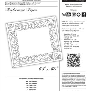 Alpine Tracks - Border Pattern (Replacement Papers)